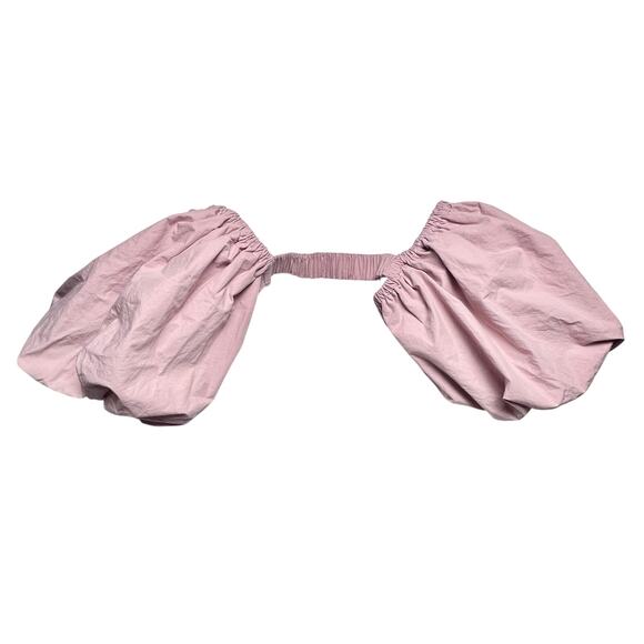 Maeve | Women | Blush Pink Puff Sleeve Shrug Bolero Top | One Size - Picture 8 of 12